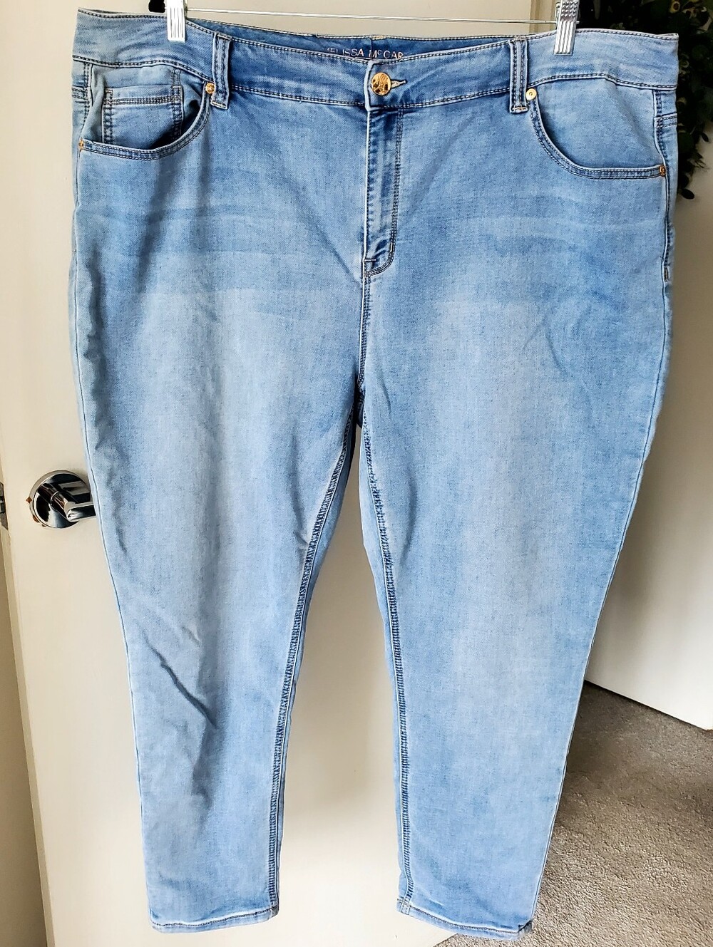 Melissa McCarthy Girlfriend Size 24W Light Wash